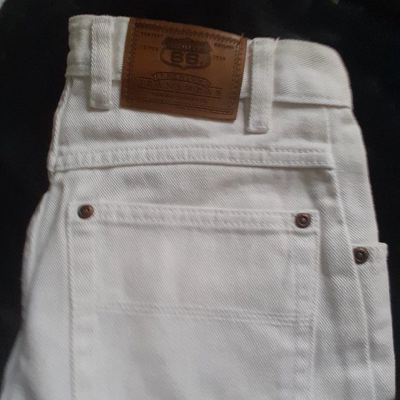 Vintage Y2K Route 66 white denim shorts - Picture 6 of 7
